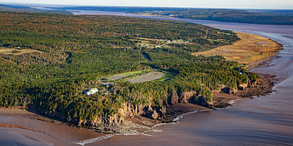 Hopewell Rocks, Río de Chocolate, la Bahía de Fundy, New Brunswick