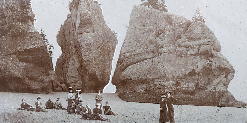 Hopewell Rocks, Río de Chocolate, la Bahía de Fundy, New Brunswick